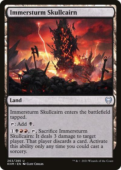 2021 Magic: The Gathering: Kaldheim (KHM) - Immersturm Skullcairn (#263, Uncommon) (, Lightly Played)