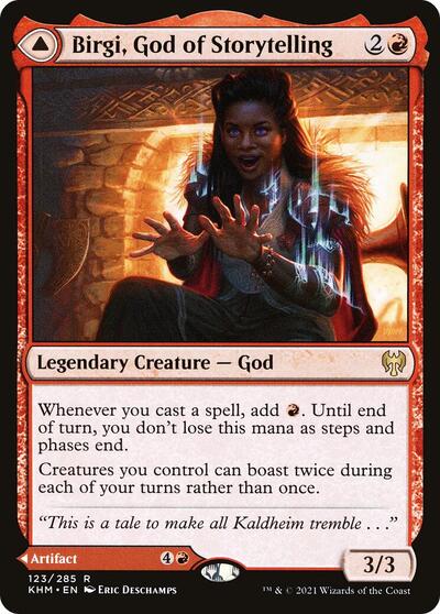 2021 Magic: The Gathering: Kaldheim (KHM) - Birgi God of Storytelling (#123, Rare) (, Near Mint)