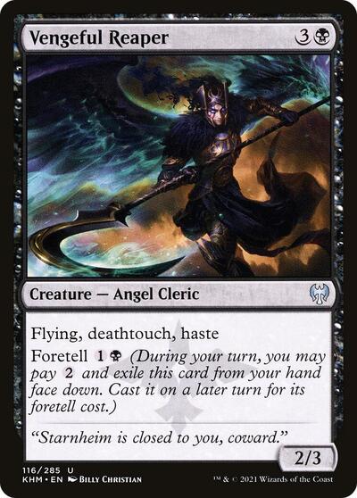 2021 Magic: The Gathering: Kaldheim (KHM) - Vengeful Reaper (#116, Uncommon) (, Lightly Played)