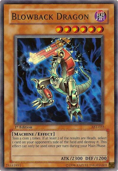 2004 YuGiOh: Ancient Sanctuary (AST) - Blowback Dragon (#AST-022, Ultra Rare) (1st Edition, Near Mint)