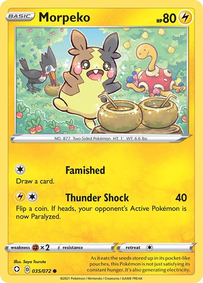 2021 Pokemon: Shining Fates (SHF) - Morpeko 035 (#035/072, Common) (, Near Mint)