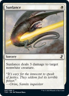 2021 Magic: The Gathering: Time Spiral: Remastered (TSR) - Sunlance (#47, Common) (, Near Mint)