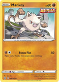 2021 Pokemon: SWSH05: Battle Styles (SWSH05) - Mankey (#066/163, Common) (, Near Mint)