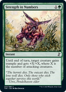 2021 Magic: The Gathering: Time Spiral: Remastered (TSR) - Strength in Numbers (#233, Common) (, Near Mint)