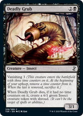 2021 Magic: The Gathering: Time Spiral: Remastered (TSR) - Deadly Grub (#108, Common) (, Near Mint)