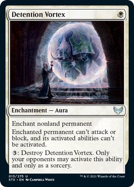 2021 Magic: The Gathering: Strixhaven: School of Mages (STX) - Detention Vortex (#13, Uncommon) (, Lightly Played)