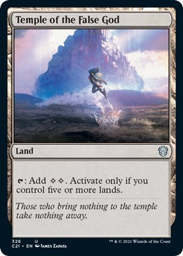 2021 Magic: The Gathering: Commander 2021 (C21) - Temple of the False God (#326, Uncommon) (, Near Mint)