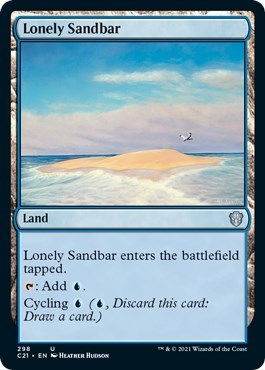 2021 Magic: The Gathering: Commander 2021 (C21) - Lonely Sandbar (#298, Uncommon) (, Near Mint)