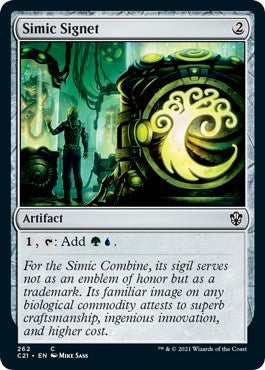 2021 Magic: The Gathering: Commander 2021 (C21) - Simic Signet (#262, Common) (, Near Mint)