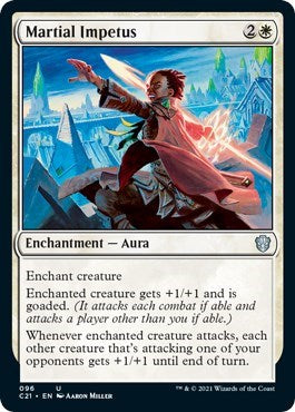 2021 Magic: The Gathering: Commander 2021 (C21) - Martial Impetus (#96, Uncommon) (, Near Mint)