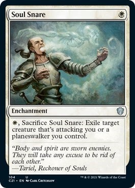 2021 Magic: The Gathering: Commander 2021 (C21) - Soul Snare (#104, Uncommon) (, Near Mint)