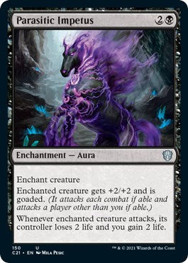 2021 Magic: The Gathering: Commander 2021 (C21) - Parasitic Impetus (#150, Uncommon) (, Near Mint)