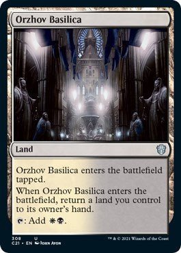 2021 Magic: The Gathering: Commander 2021 (C21) - Orzhov Basilica (#308, Uncommon) (, Near Mint)