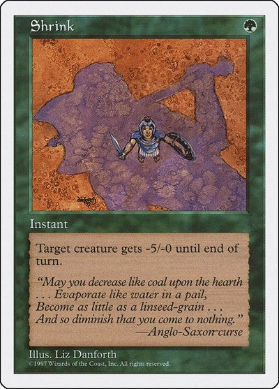 1997 Magic: The Gathering: Fifth Edition (5ED) - Shrink (#326, Common) (, Near Mint)
