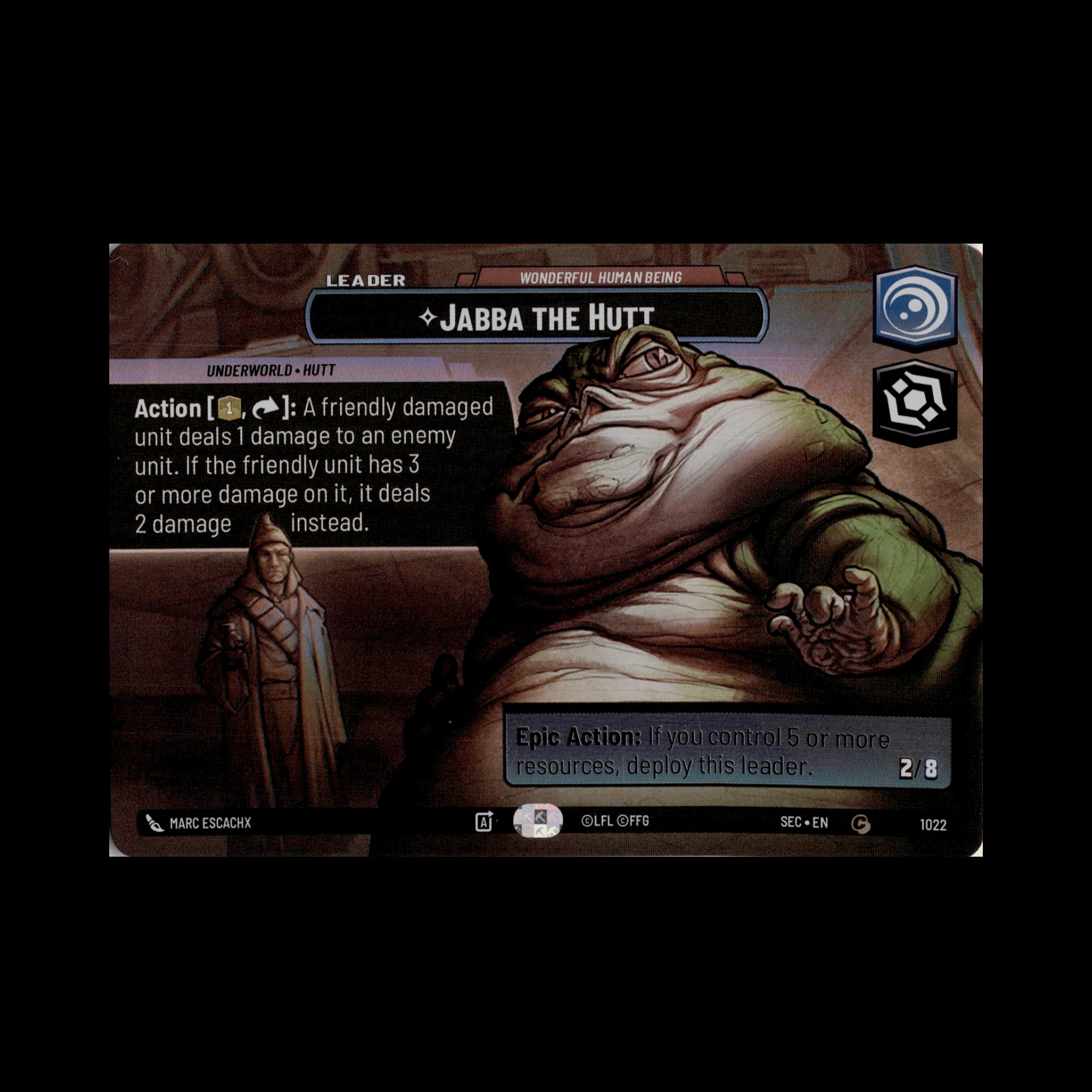 Jabba the Hutt - Wonderful Human Being (Showcase) (Back)