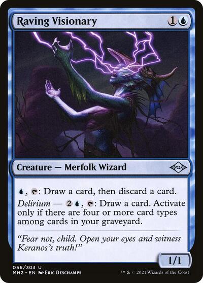 2021 Magic: The Gathering: Modern Horizons 2 (MH2) - Raving Visionary (#56, Uncommon) (Foil, Near Mint)