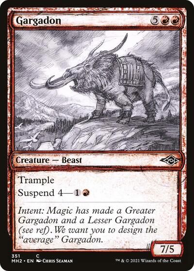 2021 Magic: The Gathering: Modern Horizons 2 (MH2) - Gargadon Showcase (#351, Common) (, Near Mint)