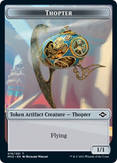 2021 Magic: The Gathering: Modern Horizons 2 (MH2) - Thopter Zombie Army Double Sided Token (#19 // 7, T) (, Lightly Played)