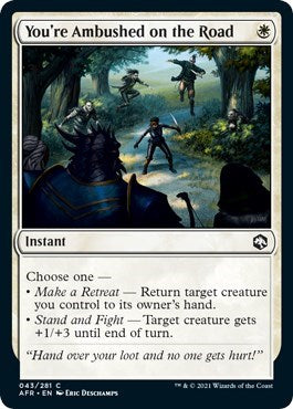 2021 Magic: The Gathering: Adventures in the Forgotten Realms (AFR) - Youre Ambushed on the Road (#43, Common) (, Near Mint)