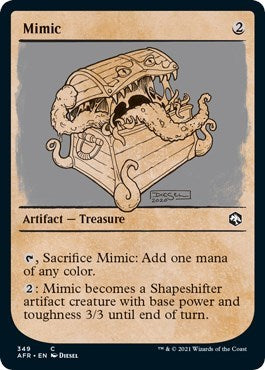 2021 Magic: The Gathering: Adventures in the Forgotten Realms (AFR) - Mimic Showcase (#349, Common) (, Near Mint)