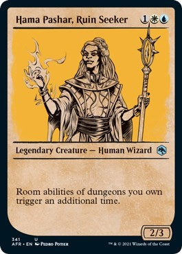 2021 Magic: The Gathering: Adventures in the Forgotten Realms (AFR) - Hama Pashar Ruin Seeker Showcase (#341, Uncommon) (, Near Mint)