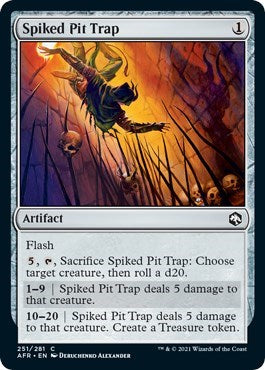 2021 Magic: The Gathering: Adventures in the Forgotten Realms (AFR) - Spiked Pit Trap (#251, Common) (, Near Mint)