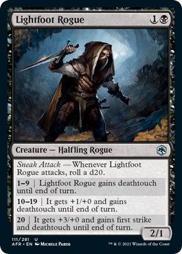 2021 Magic: The Gathering: Adventures in the Forgotten Realms (AFR) - Lightfoot Rogue (#111, Uncommon) (, Near Mint)