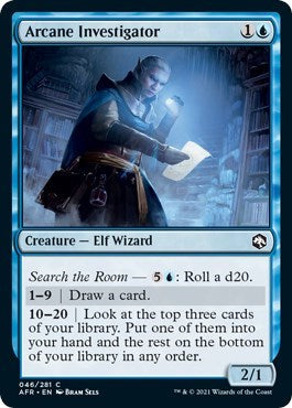 2021 Magic: The Gathering: Adventures in the Forgotten Realms (AFR) - Arcane Investigator (#46, Common) (, Near Mint)