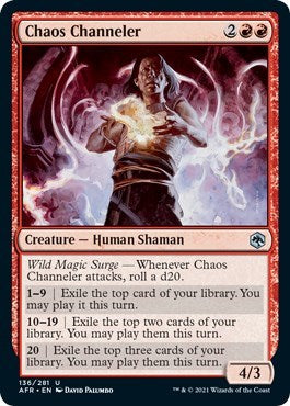 2021 Magic: The Gathering: Adventures in the Forgotten Realms (AFR) - Chaos Channeler (#136, Uncommon) (, Near Mint)