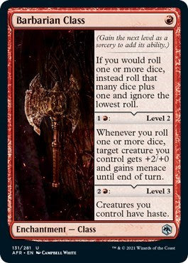 2021 Magic: The Gathering: Adventures in the Forgotten Realms (AFR) - Barbarian Class (#131, Uncommon) (, Near Mint)