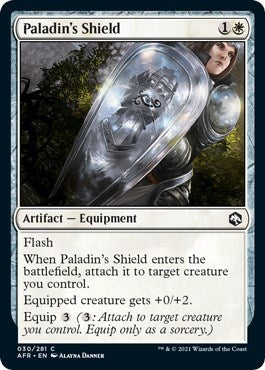 2021 Magic: The Gathering: Adventures in the Forgotten Realms (AFR) - Paladins Shield (#30, Common) (, Near Mint)