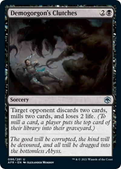 2021 Magic: The Gathering: Adventures in the Forgotten Realms (AFR) - Demogorgons Clutches (#96, Uncommon) (, Near Mint)