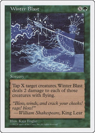 1997 Magic: The Gathering: Fifth Edition (5ED) - Winter Blast (#343, Uncommon) (, Near Mint)