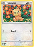 2021 Pokemon: SWSH07: Evolving Skies (SWSH07) - Teddiursa (#126/203, Common) (, Near Mint)