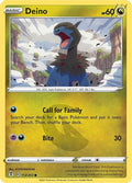 2021 Pokemon: SWSH07: Evolving Skies (SWSH07) - Deino (#113/203, Common) (, Near Mint)