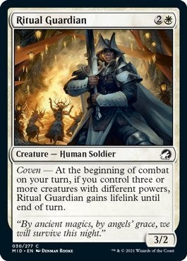 2021 Magic: The Gathering: Innistrad: Midnight Hunt (MID) - Ritual Guardian (#30, Common)