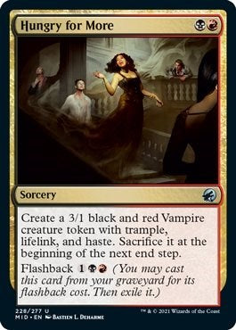 2021 Magic: The Gathering: Innistrad: Midnight Hunt (MID) - Hungry for More (#228, Uncommon) (, Near Mint)