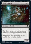 2021 Magic: The Gathering: Innistrad: Midnight Hunt (MID) - Siege Zombie (#121, Common) (Foil, Near Mint)