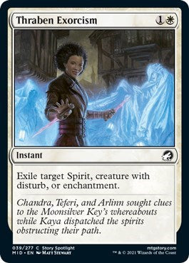 2021 Magic: The Gathering: Innistrad: Midnight Hunt (MID) - Thraben Exorcism (#39, Common) (, Near Mint)