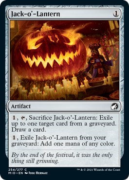 2021 Magic: The Gathering: Innistrad: Midnight Hunt (MID) - Jack o Lantern (#254, Common) (, Near Mint)