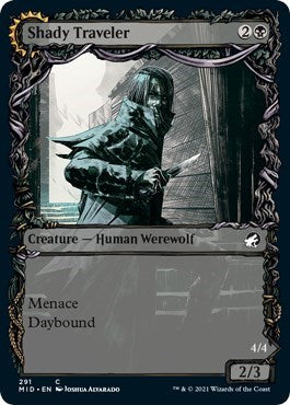 2021 Magic: The Gathering: Innistrad: Midnight Hunt (MID) - Shady Traveler Showcase (#291, Common) (, Near Mint)
