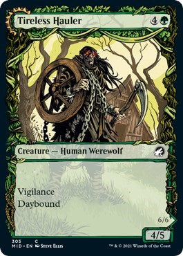 2021 Magic: The Gathering: Innistrad: Midnight Hunt (MID) - Tireless Hauler Showcase (#305, Common) (, Near Mint)