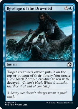 2021 Magic: The Gathering: Innistrad: Midnight Hunt (MID) - Revenge of the Drowned (#72, Common)