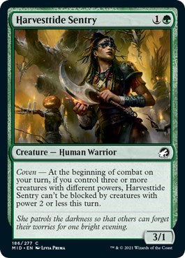 2021 Magic: The Gathering: Innistrad: Midnight Hunt (MID) - Harvesttide Sentry (#186, Common) (, Near Mint)
