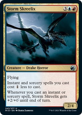 2021 Magic: The Gathering: Innistrad: Midnight Hunt (MID) - Storm Skreelix (#243, Uncommon) (, Near Mint)