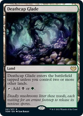 2021 Magic: The Gathering: Innistrad: Crimson Vow (VOW) - Deathcap Glade (#261, Rare) (, Near Mint)