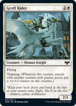 2021 Magic: The Gathering: Innistrad: Crimson Vow (VOW) - Gryff Rider (#15, Common)