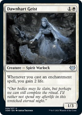 2021 Magic: The Gathering: Innistrad: Crimson Vow (VOW) - Dawnhart Geist (#8, Uncommon) (, Near Mint)