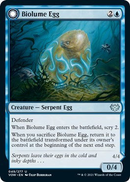 2021 Magic: The Gathering: Innistrad: Crimson Vow (VOW) - Biolume Egg (#49, Uncommon) (, Near Mint)