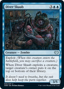 2021 Magic: The Gathering: Innistrad: Crimson Vow (VOW) - Diver Skaab (#56, Uncommon) (, Near Mint)